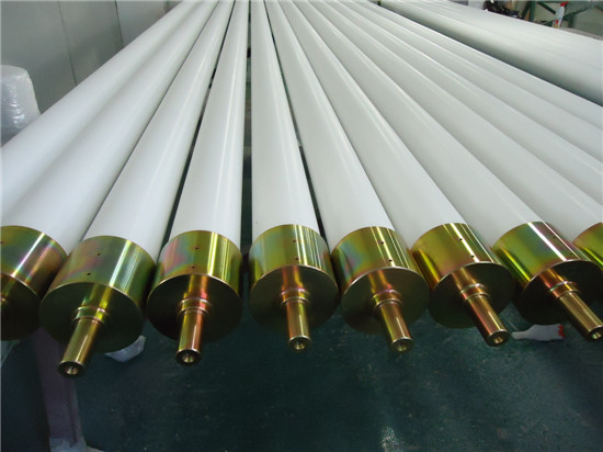 Flat glass tempering furnace ceramic roller